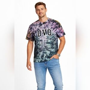 OVO October's Very Own OVO Tie Dye Arch Tee NIght BlueT-Shirt Medium Drake